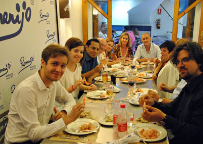 Cena ofrecida por el restaurante Romerijo