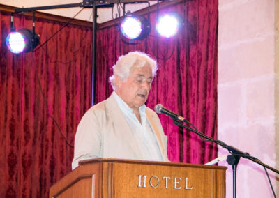 Angel G. Piñero durante el acto de entrega de premios