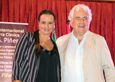 Mercedes Sánchez junto a Angel G. Piñero