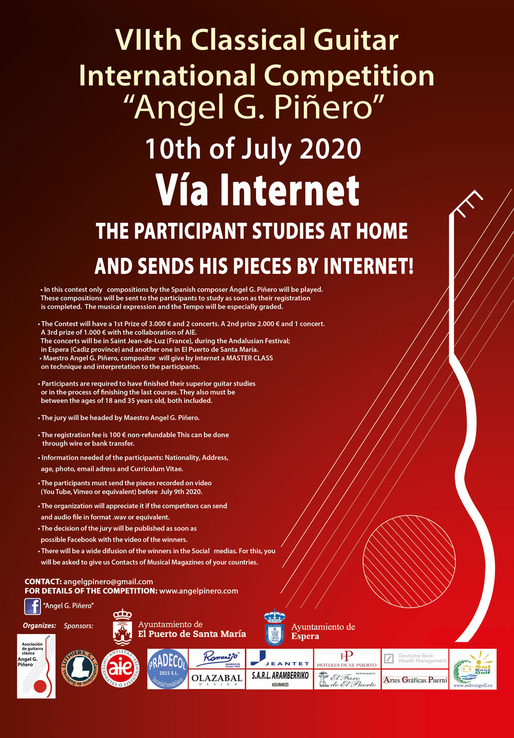 Cartel Concurso Vía Internet 2020