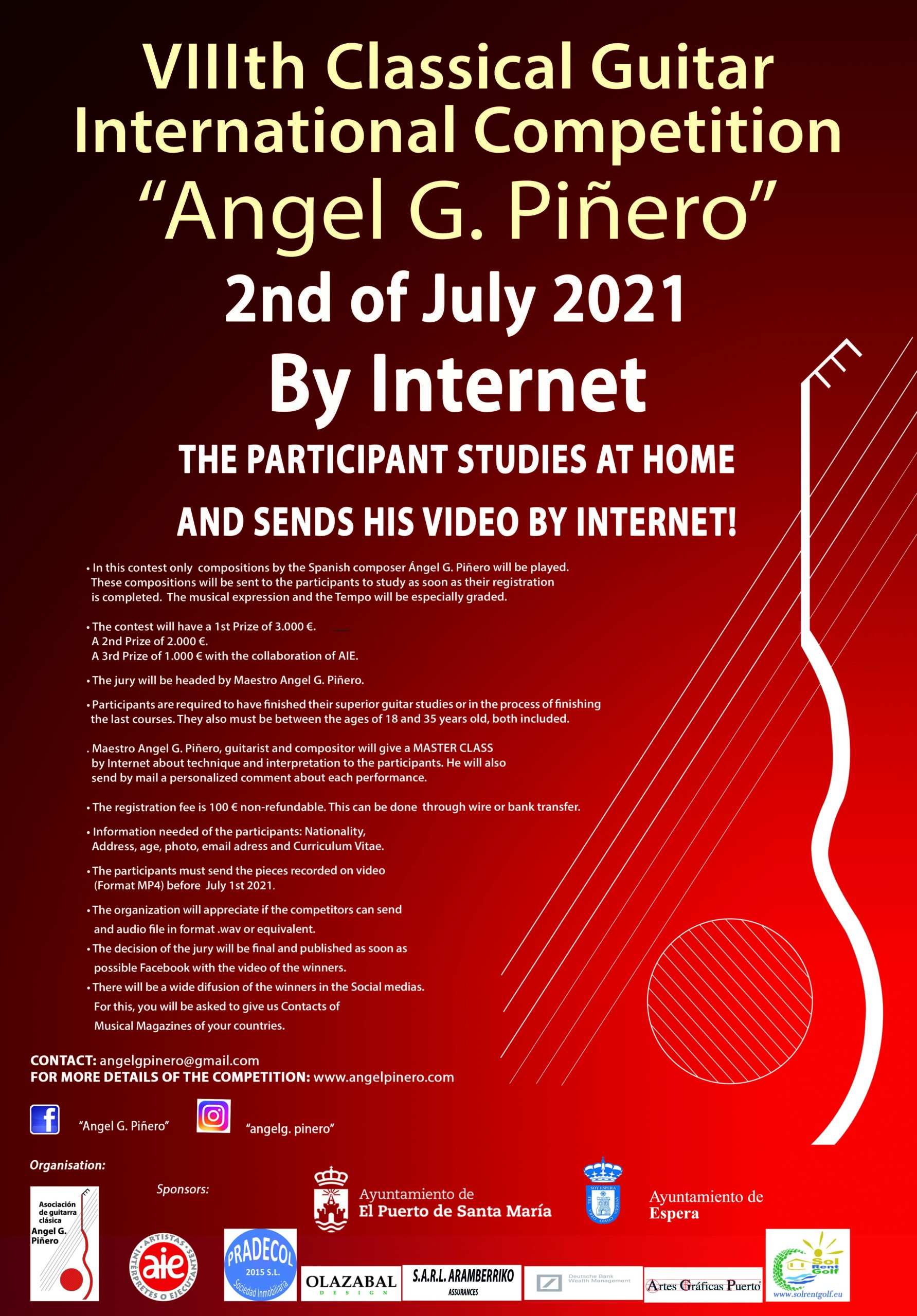 Cartel Concurso Vía Internet 2020