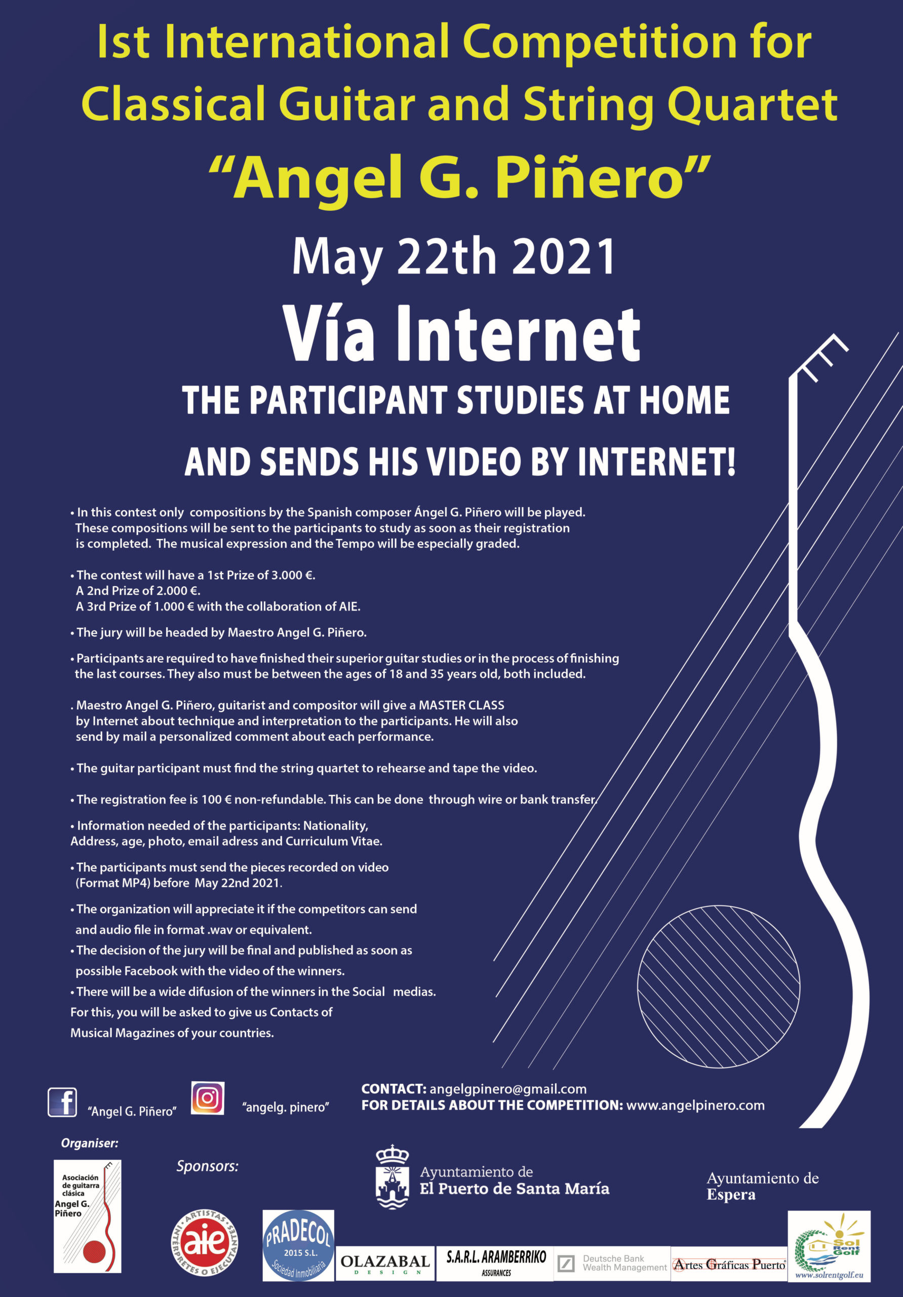 Cartel Concurso Vía Internet 2020